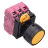YW1B-A1E03Y Yellow 22mm Maintained Push Button Switch 3NC IP65 IDEC
