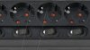 1153110116 Socket strip, 6-way, 2 m, black, multi-switch