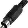 TRU COMPONENTS 595227 Złącze męskie RCA/Cinch, niklowany, 1 szt.