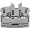 2 wire mini through terminal, push-in connection, 0.25-4.0 mm², 1 pole, 24 A, 8 kV, gray, 2052-301