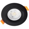 Oprawa Halogenowa Podtynkowa Ruchoma Okrągła Czarna Gu10 Mr16 Ventus Lumiled