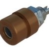 Złącze bananowe Żeński Gwint M6, końcówka lutownicza Brązowy 32A Hirschmann Test & Measurement rozmiar 4 mm