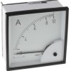 Amperomierz analogowy panelowy AC zakres 0/10A Direct Connected wysokość wycięcia: 92mm wartość 0/10A Direct Connected