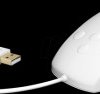 60192 Mouse, cable, USB, IP68, white