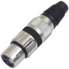 Omnitronic 30200111 XLR socket black plastic socket
