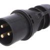 023-6X Złącze zasilające AC, wtyk męski, 32A/230VAC, IP44