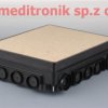 Uniwersalna puszka służąca do montażu w podłodze betonowej.