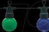 OT5092 LED fairy lights, 20 bulbs, multi-coloured, 10 m, black
