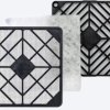 Dust protection grille, (L x W x H) 46.4 x 46.4 x 6 mm, LFG40-45