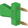 Jumper, pitch 12 mm, 30 VAC/60 VDC, 70 V, 10 A, gold-plated, green, 63.9354-25