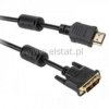 Kabel połączeniowy DVI - HDMI 5m +filtr ( 18+1 )