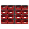 Topstore TC4 Wall Mounted Louvred Panel Kits 2 x TP2 & 16 x TC4 - Red