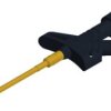 Clamp test probe, black, max. 3 mm, L 100 mm, CAT II, socket 2 mm, 975106100