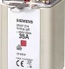 Bezpiecznik z wyśrodkowanym wyprowadzeniem 315A 500V ac NH2 F gG Siemens