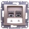 Sedna Gniazdo Satyna 2Xrj45 5E Ftp Sdn4600168