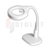 Lampa biurkowa LED z lupą(90mm) 9145T 3D+8D, 6W gięte,elastyczne ramię
