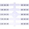 Oznacznik elastyczny (4 x 50 szt.) 201-250 (EO3) 003901780 ETI