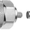 N plug 50 Ω, G44 (1.1/2.95), crimp/crimp, straight, 100023900