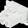 91.033.0153.0 Device connection - socket, solder connection, white, 3-pin