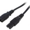 Kabel: 2X0,75Mm2, Iec C7 Żeński,Iec C8 Męski, 1M Lt503+538 H03vvh2-F 2X0.75...