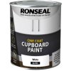 Ronseal 37498 One Coat Cupboard Paint White Gloss 750ml