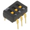 Przełącznik Dip-Switch Ilość Sekcji 3 On-Off 0,03A/30Vdc A6d-3100
