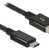 DeLOCK 1m USB 3.1 Gen 2 Typ-C/Typ-A Kabel USB USB 3.2 Gen 2 (3.1 Gen 2) USB A USB C Czarny