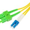 PATCHCORD ŚWIATŁOWODOWY SM 1M DUPLEX 9/125, SC/APC-LC/UPC 3MM