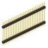 Pin header, 25 pole, pitch 2.54 mm, straight, black, 10056870