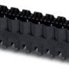 Pin header, 3 pole, pitch 5.08 mm, straight, black, 1955866