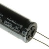 Kondensator 10000μF 25V dc Radialny, Otwór przelotowy Nichicon roztaw: 7.5mm 18 (Dia.) x 40mm