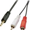 Audio kabel LINDY LINDY Premium Audio-Adapterkabel 1m 35680, RCA/Cinch, Jack, 1.00 m
