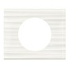 CELIANE Ramka minerał corian biały żłobkowany 1 pojedyncza 069011 LEGRAND