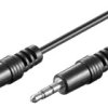 Kabel łączący audio AUX, 3,5 mm stereo, CU - Długość kabla 0.6 m