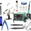 Zestaw do lutowania: stacja lutownicza 937D+ 50-100W, kompletny zestaw akcesoriów