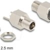 90188 Connector DC 5.5 x 2.5 mm female bulkhead soldering version - He