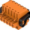 Socket header, 6 pole, pitch 5.08 mm, straight, orange, 1065250000
