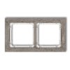 DECO Ramka 2 podwójna uniwersalna - beton (ramka: ciemnoszary: spód: biały) ciemnoszary 28-0-DRB-2 KARLIK