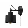 Lampa LOFT ABI K5W czarna 1xE27 kinkiet