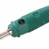 BANAN-WHIR-G Wtyk bananowy lutowany - maks. przekrój kabla: 2.5mm2, do 60VDC, zielony, Hirschmann