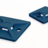 Mounting base, PA, blue, (L x W x H) 19 x 19 x 3.8 mm, 151-01169
