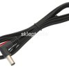 Wtyk zasilający DC 2,5mm/5,5mm z przew. kąt.1,8m