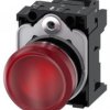 Lampka sygnalizacyjna kompletna 22mm czerwona LED 24V AC-DC metal przył sprężynowe SIRIUS ACT 3SU1152-6AA20-3AA0