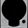 DSS-GREY XLR label plate, D-series, grey