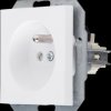 940432000 HK07 - pin outlet, increased touch protection, Arctic white matt