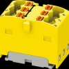 3002768 PTFIX distribution block, 6x1.5, yellow