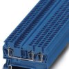 Through terminal block, spring balancer connection, 0.08-4.0 mm², 3 pole, 24 A, 8 kV, blue, 3031254