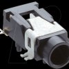 10439 Jack panel socket, 3.5 mm, stereo, angled, PCB, SMD