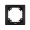 DECO Ramka pośrednia do wyłączników IP44 czarny mat 12DRPH KARLIK