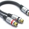 Adapter Trójnik Rozdzielacz RCA Wtyk - 2 Gniazda Vitalco Rp10